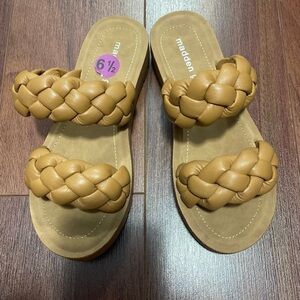 Women’s Steve Madden Girl Brown Braided Sandals Size 6.5